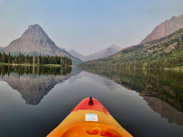Sinopah Mountain from Two Medicine Lake