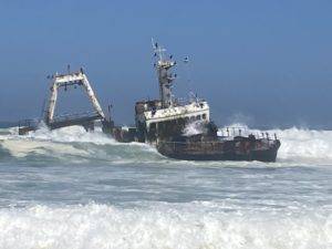 Shipwreck on Skeleton Coast