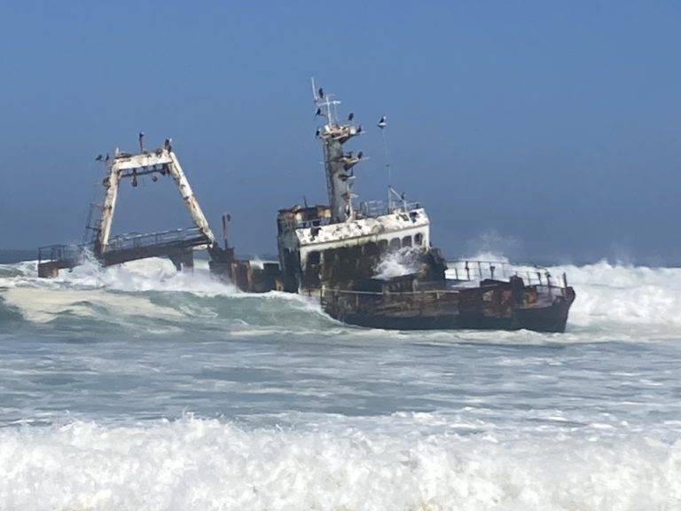 Shipwreck on Skeleton Coast