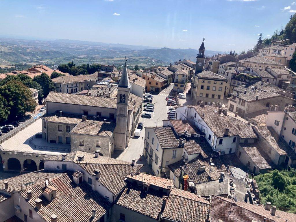 overlooking san marino