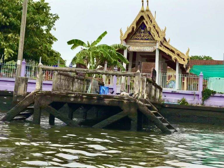 Thailand temple on river