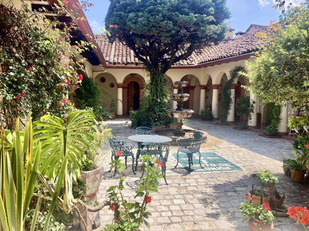 Beautiful courtyard in San Cristobal de las Casas