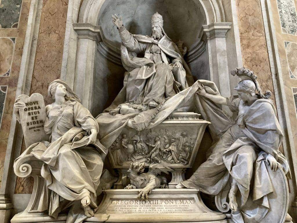 Statues in St. Peter's Basilica