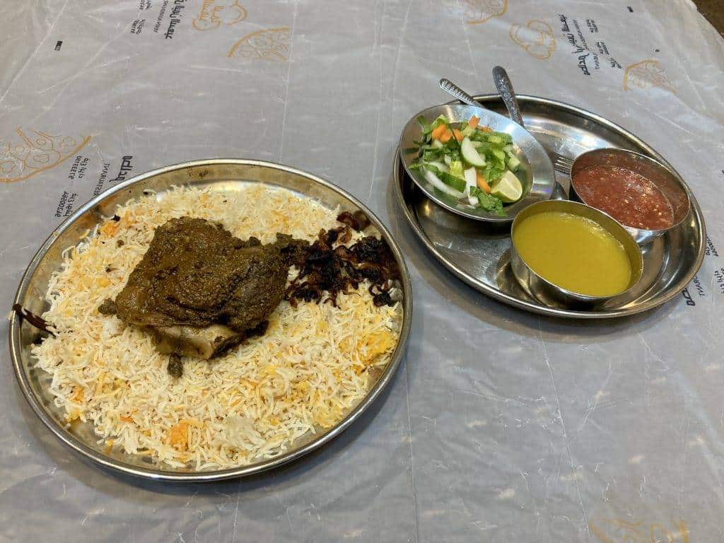 Omani dish camel meat