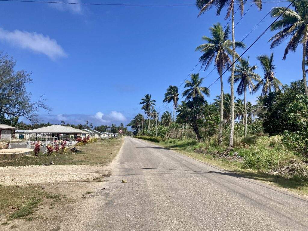 Tonga Road in Village