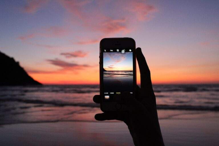Phone at beach
